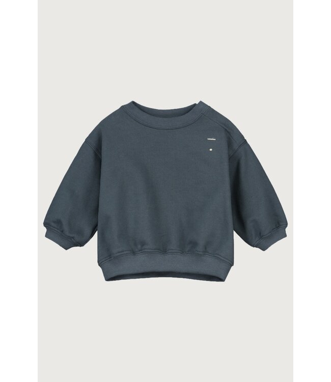 Gray label dropped sweater blue grey