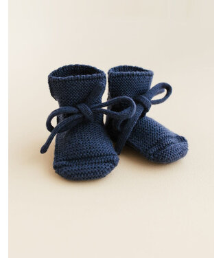 hvid Hvid booties  blue