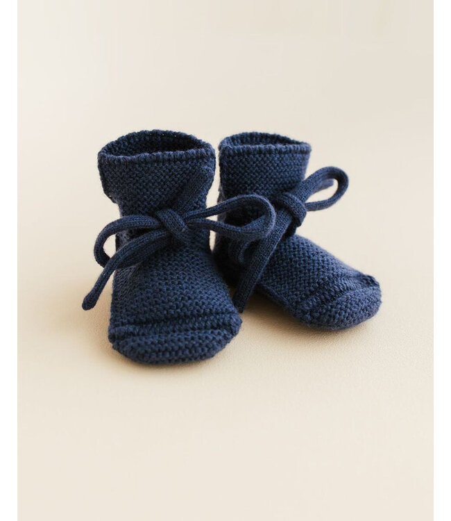 Hvid booties  blue