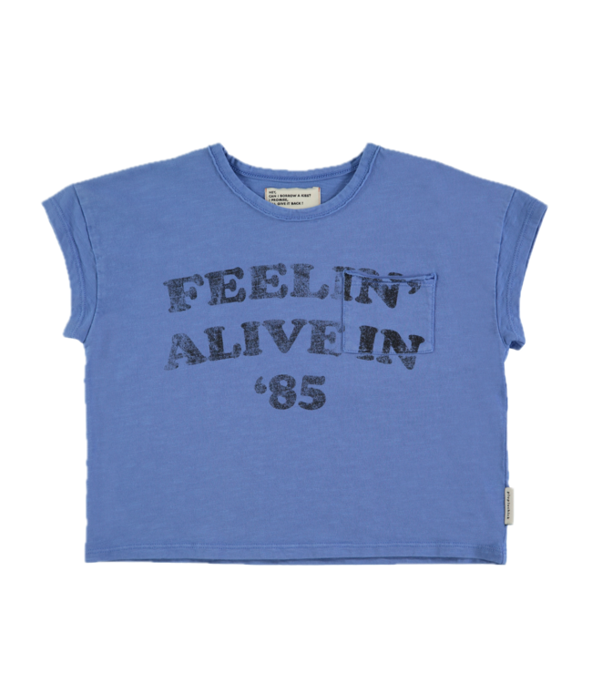 Shirt Blue with print