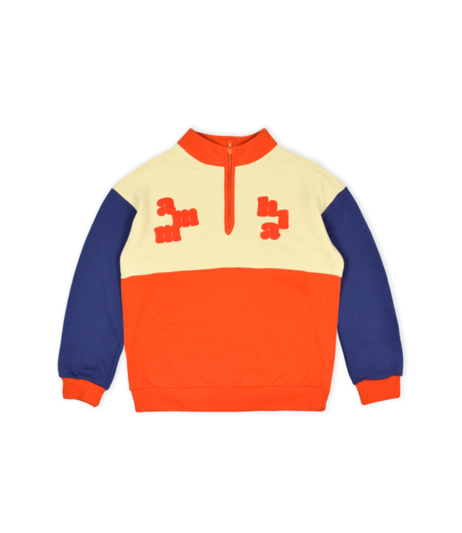 Enzo Zip-Sweater Color-Block