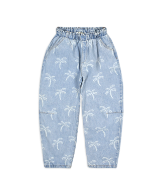Ammehoela Yuki Pants Palmtrees-On-Denim
