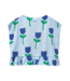 Vela Frill Top Bird Blue