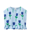Vela Frill Top Bird Blue