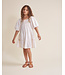 Boho Combi Dress Ivory