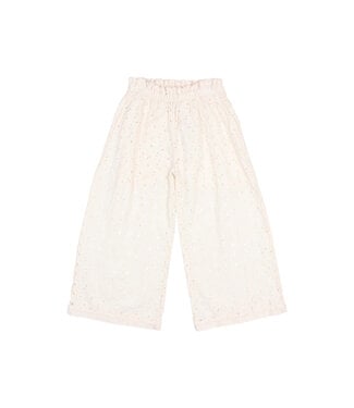 Buho Embroidery Pants Ivory