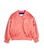 Note chenille satin baseball jacket pink