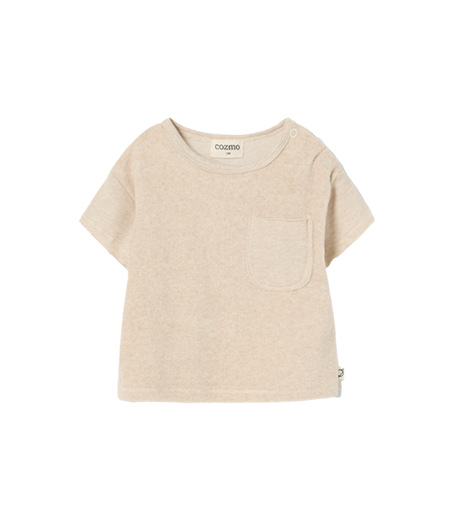 Nuc Toweling Baby T-Shirt Ivory Melange