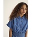 Lua Twill Denim Blouse Blue