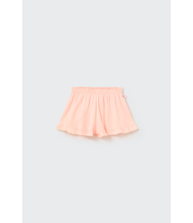 Louise Toweling Ruffle Short Neon Coral