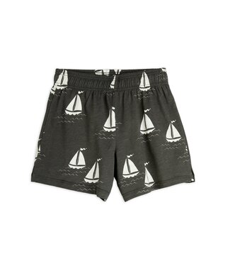 Mini Rodini 2 Sailing boats aop shorts grey