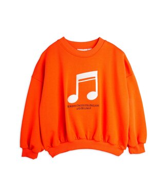 Mini Rodini 2 Note emb sweatshirt red