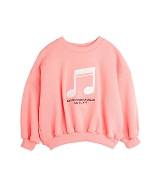 Mini Rodini 2 Note emb sweatshirt pink