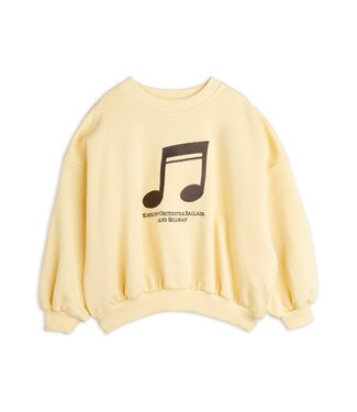 Mini Rodini 2 Note emb sweatshirt yellow