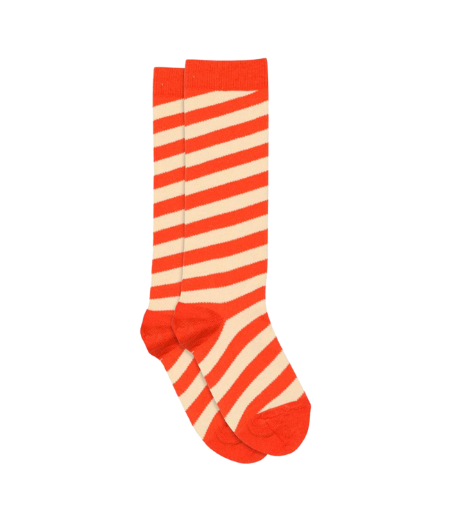 Candy stripes knee socks Grenadine