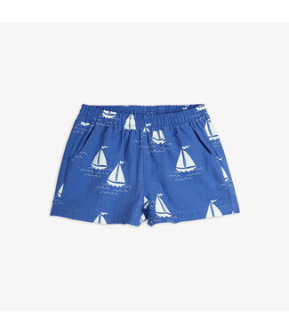 Mini Rodini 2 Sailing boats aop woven shorts blue