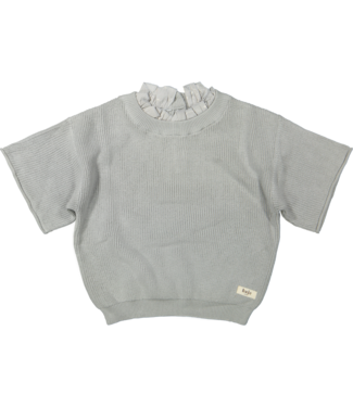 Baje Studio Baje Studio Beja Shortsleeve Knit Blue Steel