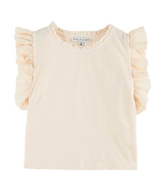 Emile Et Ida Emile et ida t-shirt flamme creme
