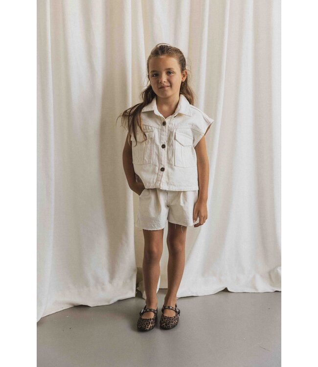 Charlie petite mini short mia ecru