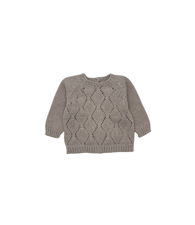 Li & Me arian knit sweater toasted