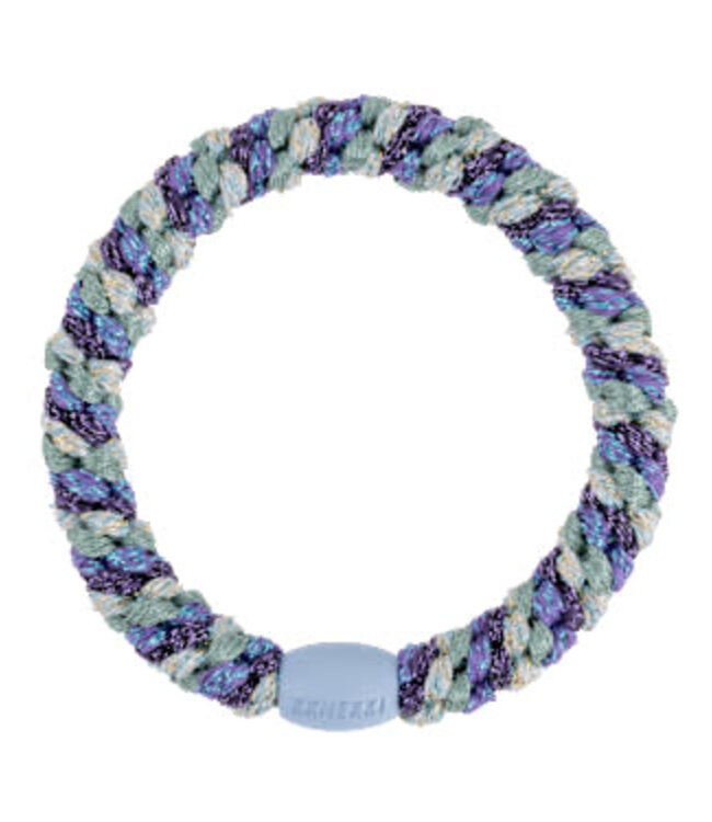 Kknekki haarelastiek mix purple faded green glitter