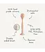 Mushie silicone baby bottle brush - sand