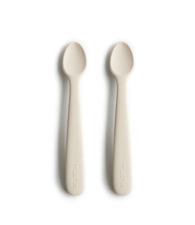 Mushie baby spoon 2-pack ivory