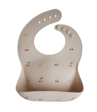 Mushie Mushie silicone bib cherries