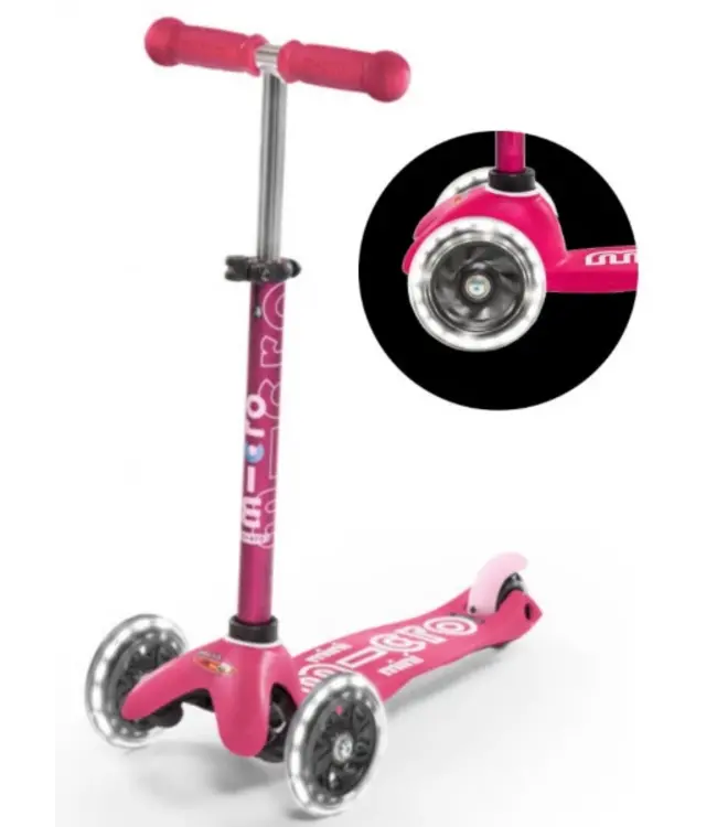 Micro Step mini deluxe LED roze