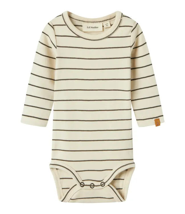 Lil' Atelier romper turtledeove stripe