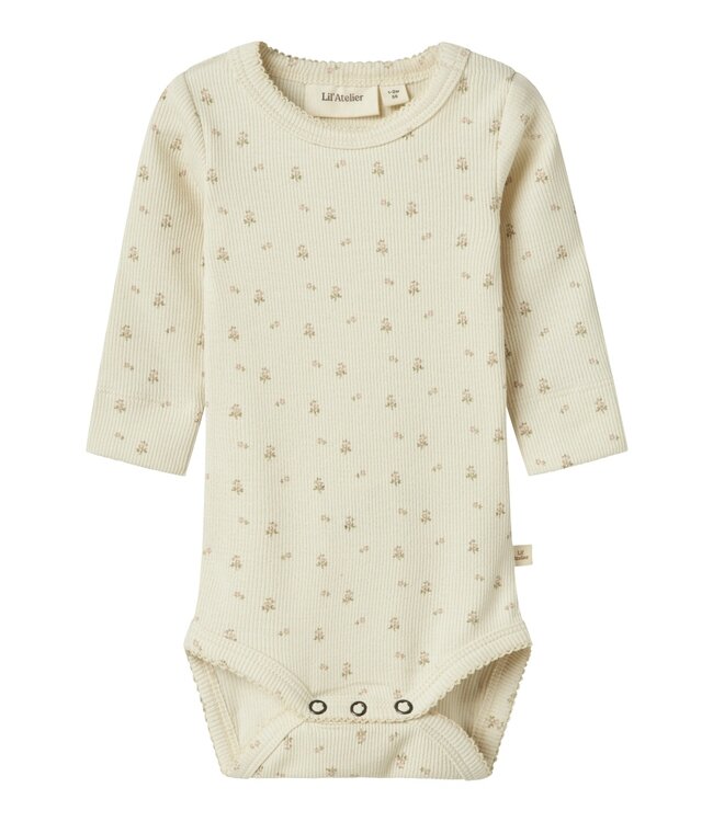 Lil' Atelier romper turtledove flower
