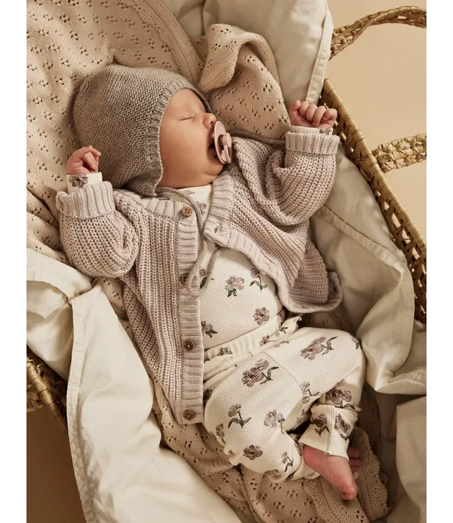 Lil' Atelier romper turtledove peony