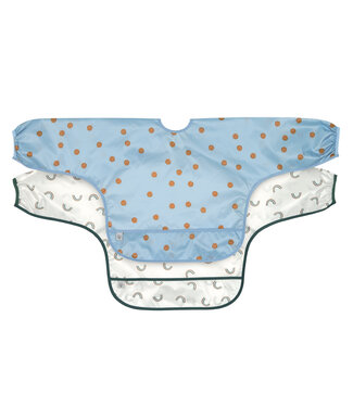 Lassig longsleeve bib smile sky blue