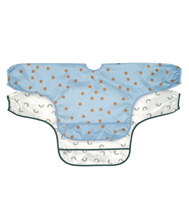 Lassig longsleeve bib smile sky blue