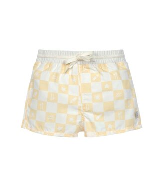Lassig boardie shorts check vanilla sea salt