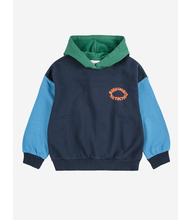 Bobo Choses hoodie color block tic tac toe