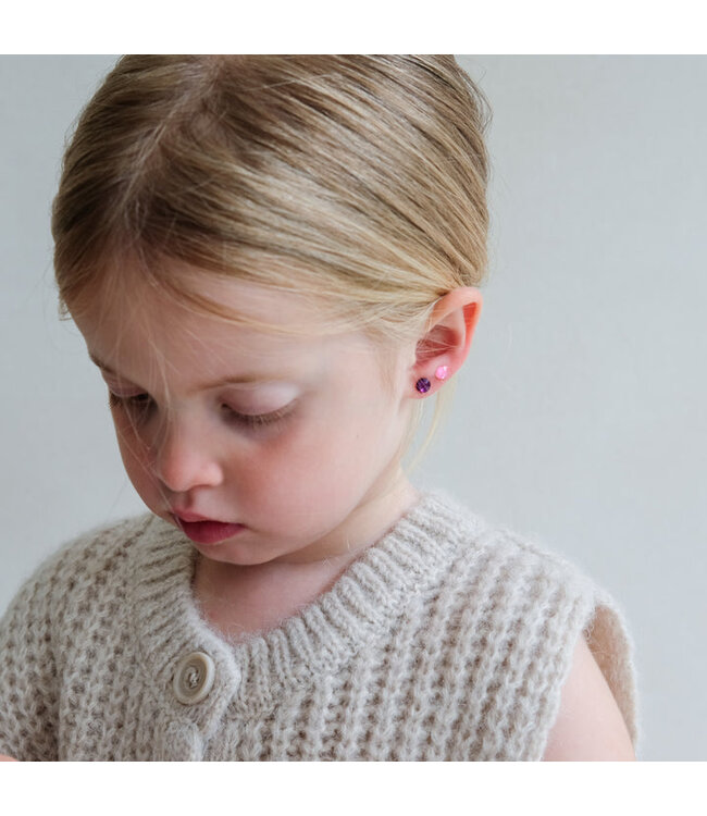 BRIGHT GEM STICK ON EARRINGS