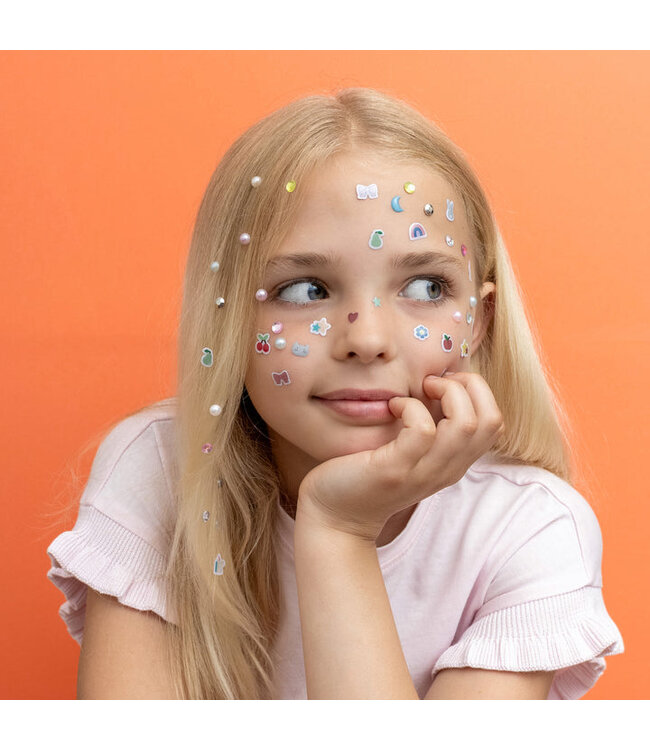 BRIGHT GEM STICK ON EARRINGS