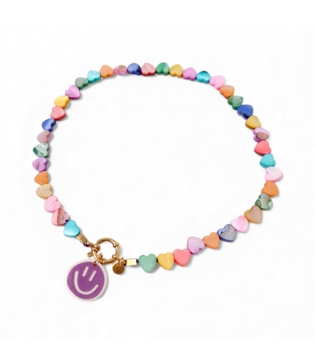 Necklace | Necklace seashelly Big hearts