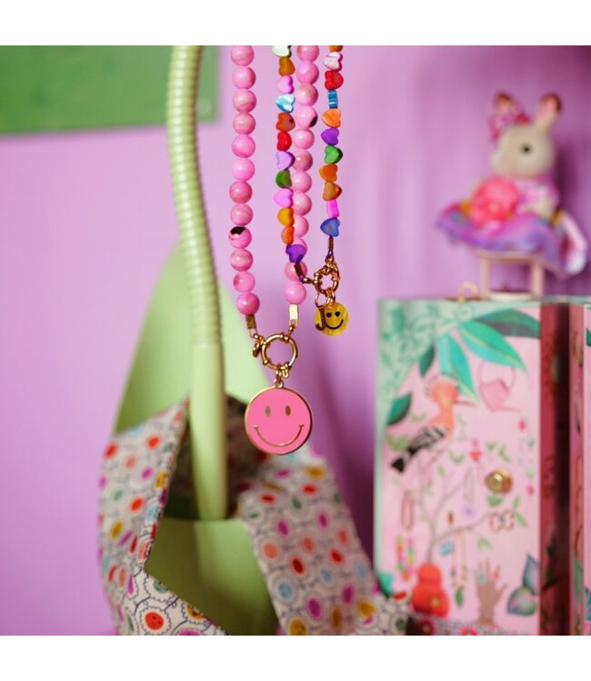 Necklace | Necklace pink beads