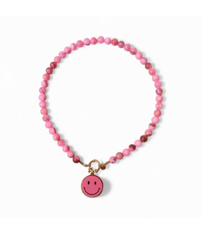 Necklace | Necklace pink beads