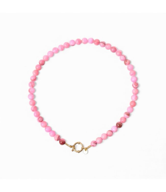 Necklace | Necklace pink beads