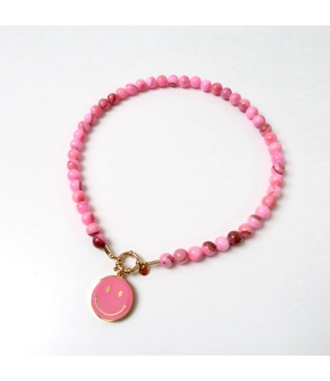 Necklace | Necklace pink beads