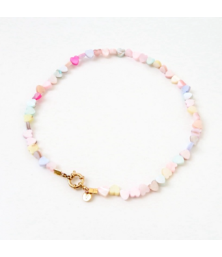 Love Issue Necklace | Seashelly hearts pastel