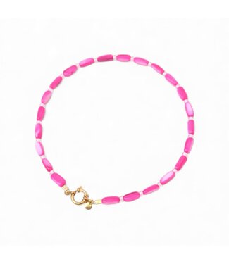 Love Issue Necklace | Shell fuchsia