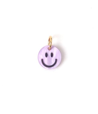 Love Issue Charm | Smiley resin lila