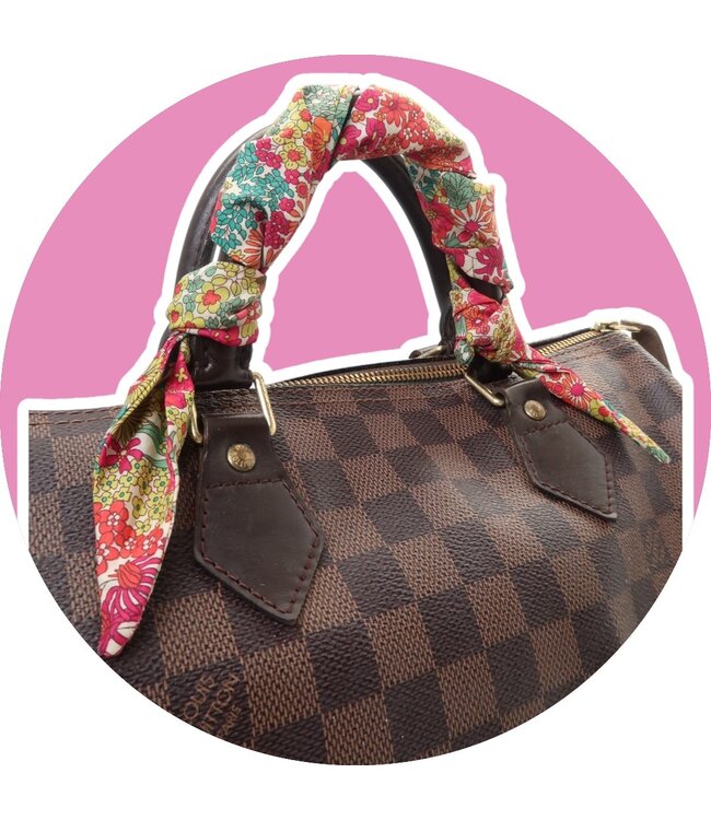 LOVEissue Twilly scarf | Coral flowers