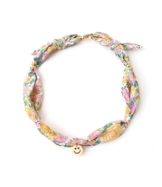 Love Issue Twilly necklace | Pastel flowers