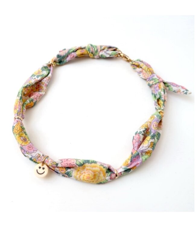 Twilly necklace | Pastel flowers