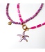Necklace | Purple fuchsia shell